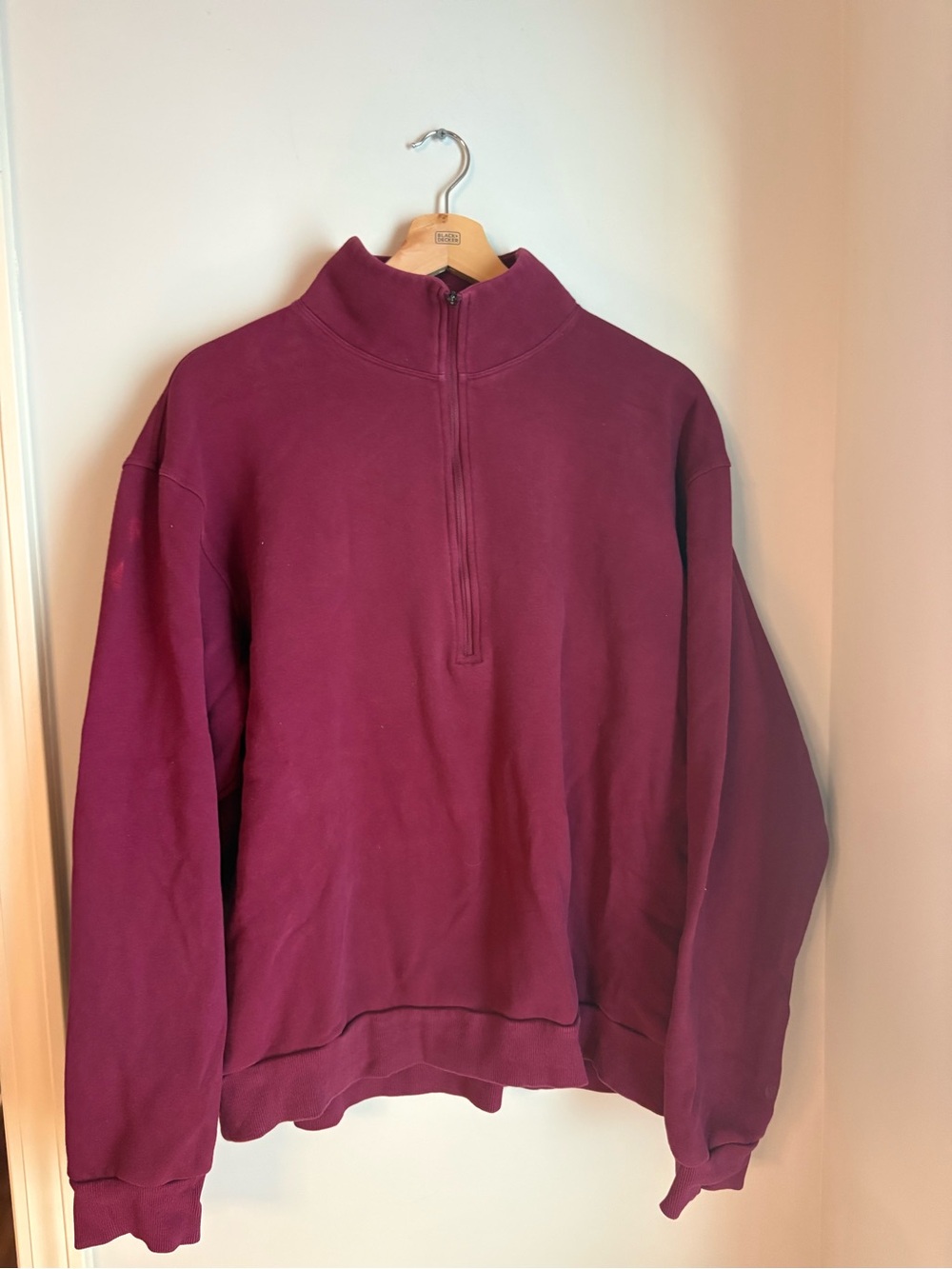 lululemon athletica Men's Quarter-Zip Sweater - Maroon